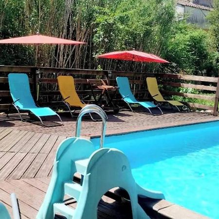 Studio Charmant Dans Un Ancien Moulin Pres D'Orange 30 M² Piscine 外观 照片